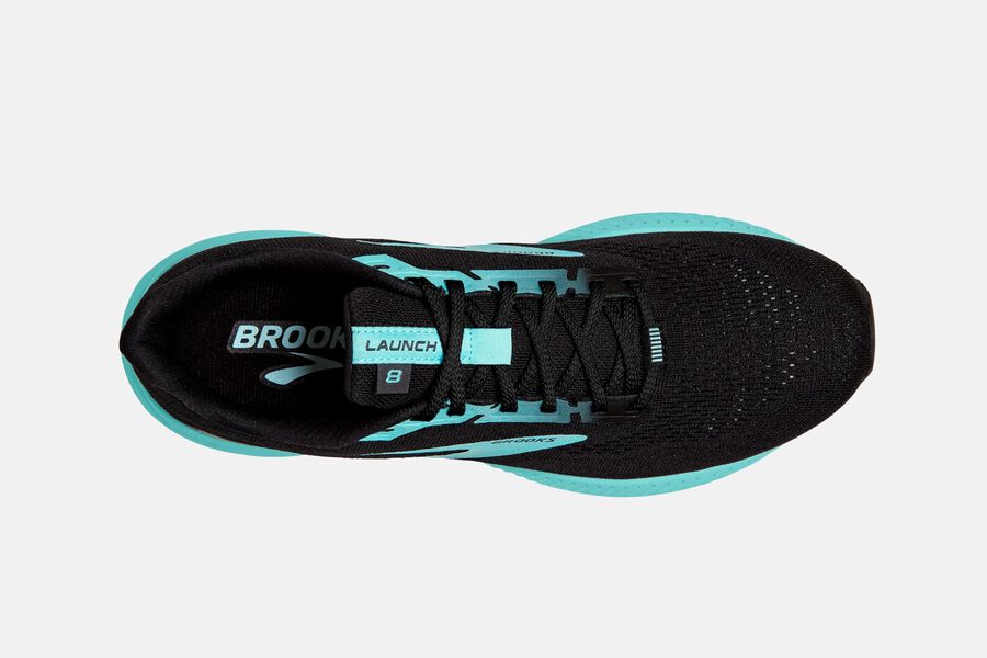 Brooks Launch 8 Road Running Shoes Womens Black/Blue 825967-LOA